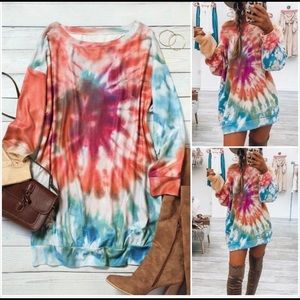 Tye dye Shirt dress